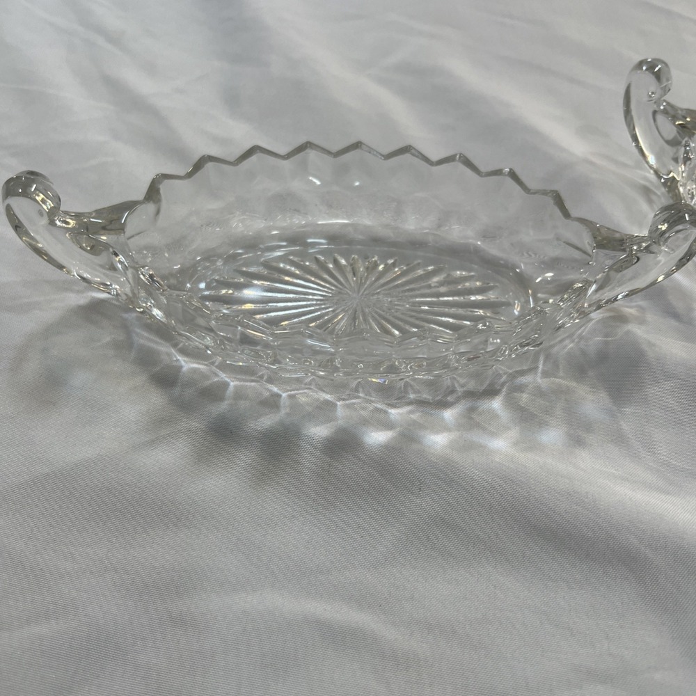 Vintage‎ 1930's Fostoria American Cube Cubist Condiment Relish Dish